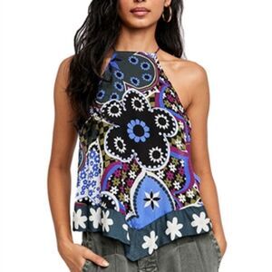 FREE PEOPLE NWT I Dare You Tank in black combo- size XS